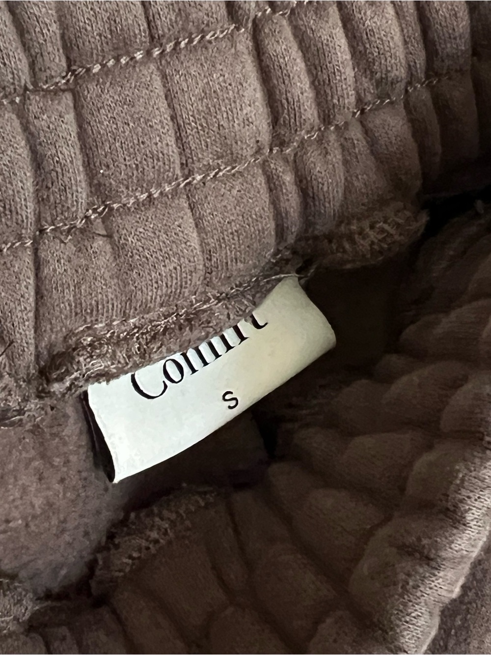 Comfrt Relaxed Brown Fleece Joggers with Elastic Waist - Picture 6 of 6